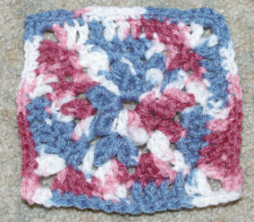Bullions in the Middle Afghan Square Free Crochet Pattern