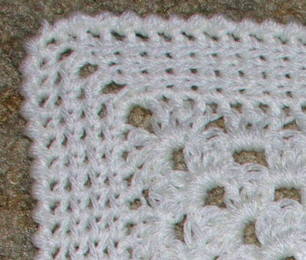 Gunner's Baby Afghan Free Crochet Pattern - Closeup 
