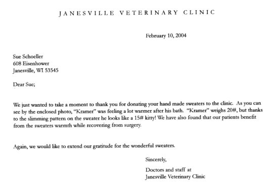 Janesville Letter