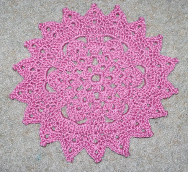Picot Points Doily Crochet Pattern
