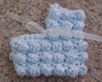 Puff Stitch Baby Booties Crochet Pattern