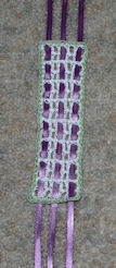 Ribbon and Mesh Bookmark Free Crochet Pattern
