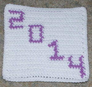 Row Count 2014 Afghan Square Free Crochet Pattern