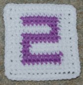 Row Count "2" Coaster Crochet Pattern