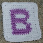 Row Count B Coaster Crochet Pattern