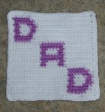 Row Count Dad Afghan Square Free Crochet Pattern