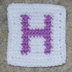 Row Count H Coaster Crochet Pattern